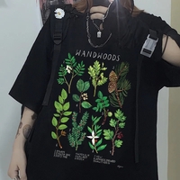 Plant Woods Print Short Sleeve T-shirt  - Thumbnail 1