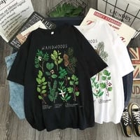 Plant Woods Print Short Sleeve T-shirt  - Thumbnail 4