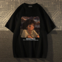 Anime Print Short Sleeve T-shirt  - Thumbnail 6