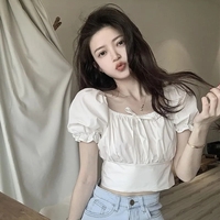 Vintage Bow Square Collar Blouse  - Thumbnail 1