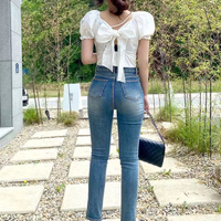 Pink Bow Short Sleeve Blouse  - Thumbnail 8