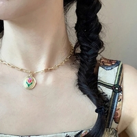 Cat Print A-Line Dress - Thumbnail 3