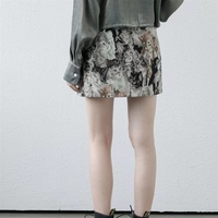 Vintage Cat Print Mini Skirt - Thumbnail 5