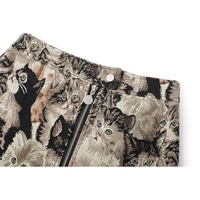 Vintage Cat Print Mini Skirt - Thumbnail 6