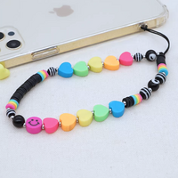 RETRO RAINBOW HEART PHONE STRAP - Thumbnail 2