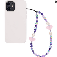 PURPLE LOVE PHONE STRAP - Thumbnail 4
