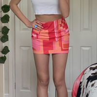 Y2K PATTERN SKIRT - Thumbnail 1