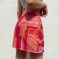 Y2K PATTERN SKIRT - Thumbnail 4