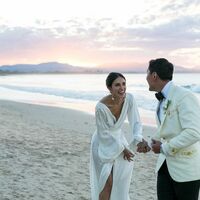 Simple Chiffon Beach Wedding Dress Bridal Dress - Thumbnail 1