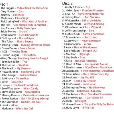 80's video collection vol. 1 & 2 (62 videos) dvd