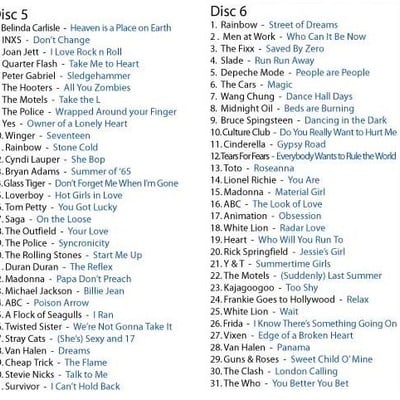 80's video collection vol. 5 & 6 (62 videos) dvd