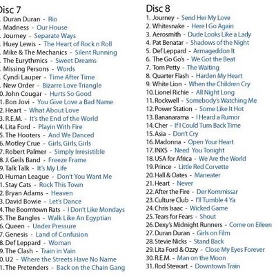 80's video collection vol. 7 & 8 (62 videos) dvd