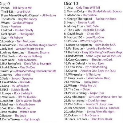 80's video collection vol. 9 & 10 (62 videos) dvd