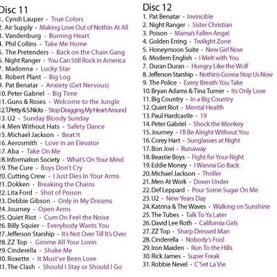 80's video collection vol. 11 & 12 (62 videos) dvd