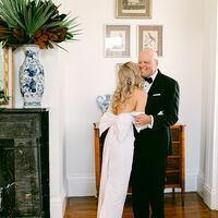 Simple Sheath Tea-length Beach Boho Wedding Dress Bridal Dress - Thumbnail 1