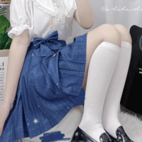 Stardust Midnight Navy Blue Stars Pattern Japanese School Student Uniform Seifuku Cosplay Mini Short Skirt with Pockets - Thumbnail 6