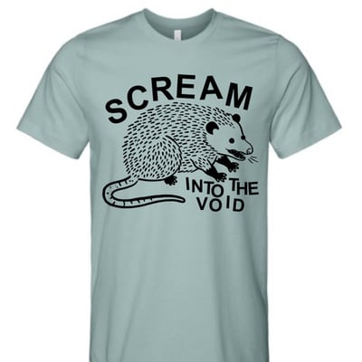 Void possum t-shirt (blue)