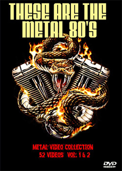 THESE ARE THE METAL 80’s Metal Video Collection (52 Videos) Vol. 1 & 2 DVD