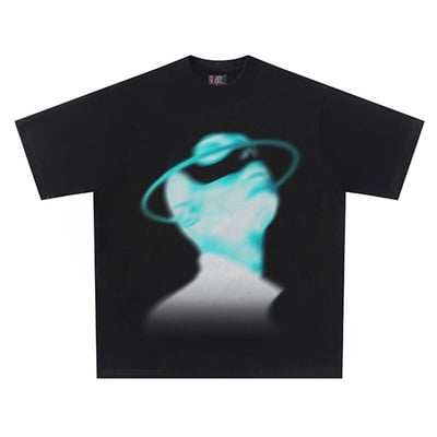 Fuzzy protrait t shirt - Thumbnail 4