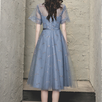 Cute Blue Short A Line Prom Dress Party Dress,1577 - Thumbnail 1