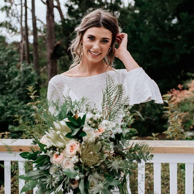 Simple mermaid sequins lace beach boho wedding dress bridal dress