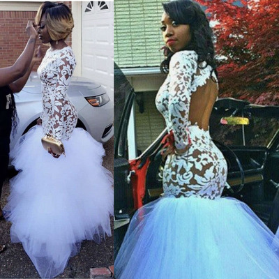 Backless Wedding Dresses Bridal Gown with Sleeves 