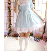 Original Sweet and Cute Pink Strawberry Dress - Thumbnail 6