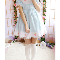Original Sweet and Cute Pink Strawberry Dress - Thumbnail 7