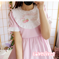 Original Sweet and Cute Pink Strawberry Dress - Thumbnail 8