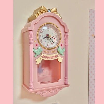 Swimmer girl wall clock wall hanging clock bedroom alarm clock