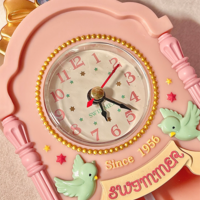 Swimmer girl wall clock wall hanging clock bedroom alarm clock - Thumbnail 4