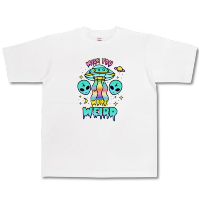 Wish you were weird f t shirt - Thumbnail 4