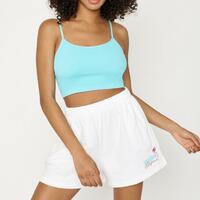 Malibu Printed White Sports Shorts - Thumbnail 2