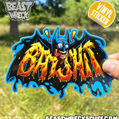 Batshit sticker