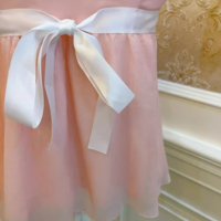 Sweetheart Princess Romantic Pink Vintage Coquette White Ribbon Strap Tank Top Camisole - Thumbnail 4