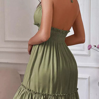 Sexy V-Neck Sling Sleeveless Casual Dress - Thumbnail 3