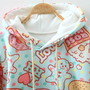 Cream dessert cartoon fleece hoodie-4