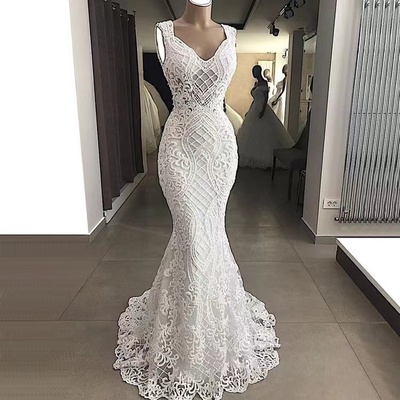 Straps Wedding Dresses Bridal Gown Sleeveless