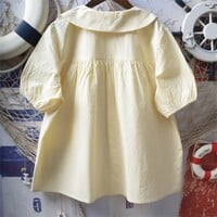 High-quality hand-pleated tie bow French doll collar loose blouses - Thumbnail 1