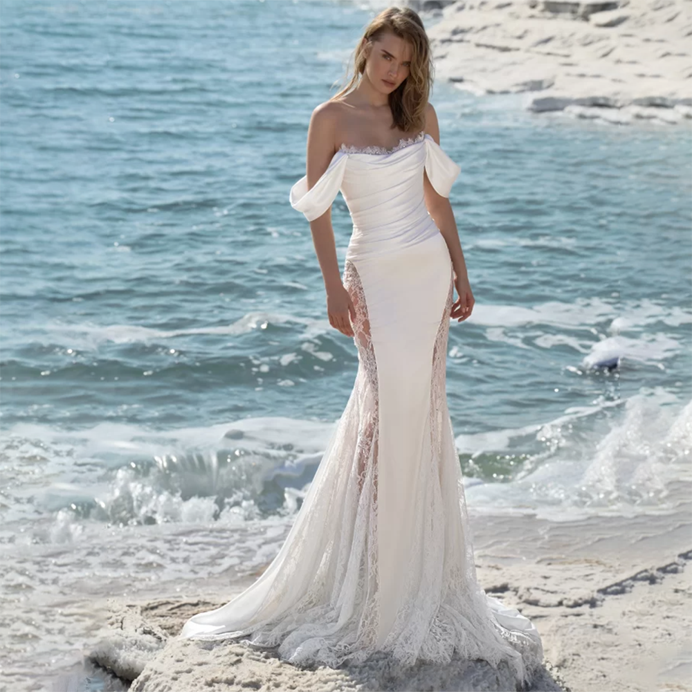 slim fit dress slacks Sleeveless Ruched Front Slit Bodycon Casual Wedding Dress