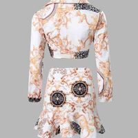 Women's printed Long Sleeve Two piece set - Thumbnail 4