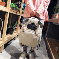Harajuku animal pug dog backpack school bag - Thumbnail 3
