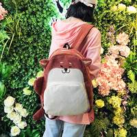 Harajuku animal pug dog backpack school bag - Thumbnail 2