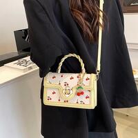Cherry Prints Handbag - Thumbnail 5