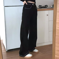 Free Shipping-FLOWERS EMBROIDERED PANTS - Thumbnail 1