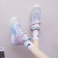 Ulzzang Harajuku macaron colorblock sneakers - Thumbnail 2