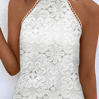 Women Sexy White Sleeveless Dress - Thumbnail 1