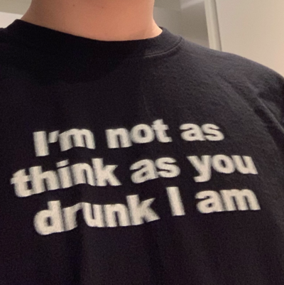 Free Shipping-I'M NOT DRUNK TEE