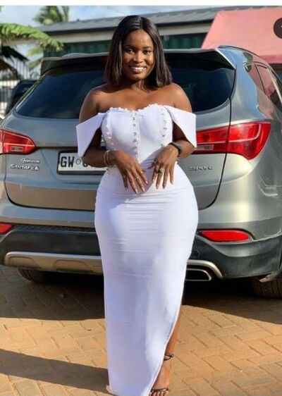 Simple White Sheath African Prom Dress Black Girl Evening Dress