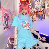 Harajuku sweet cartoon print T-shirt - Thumbnail 6